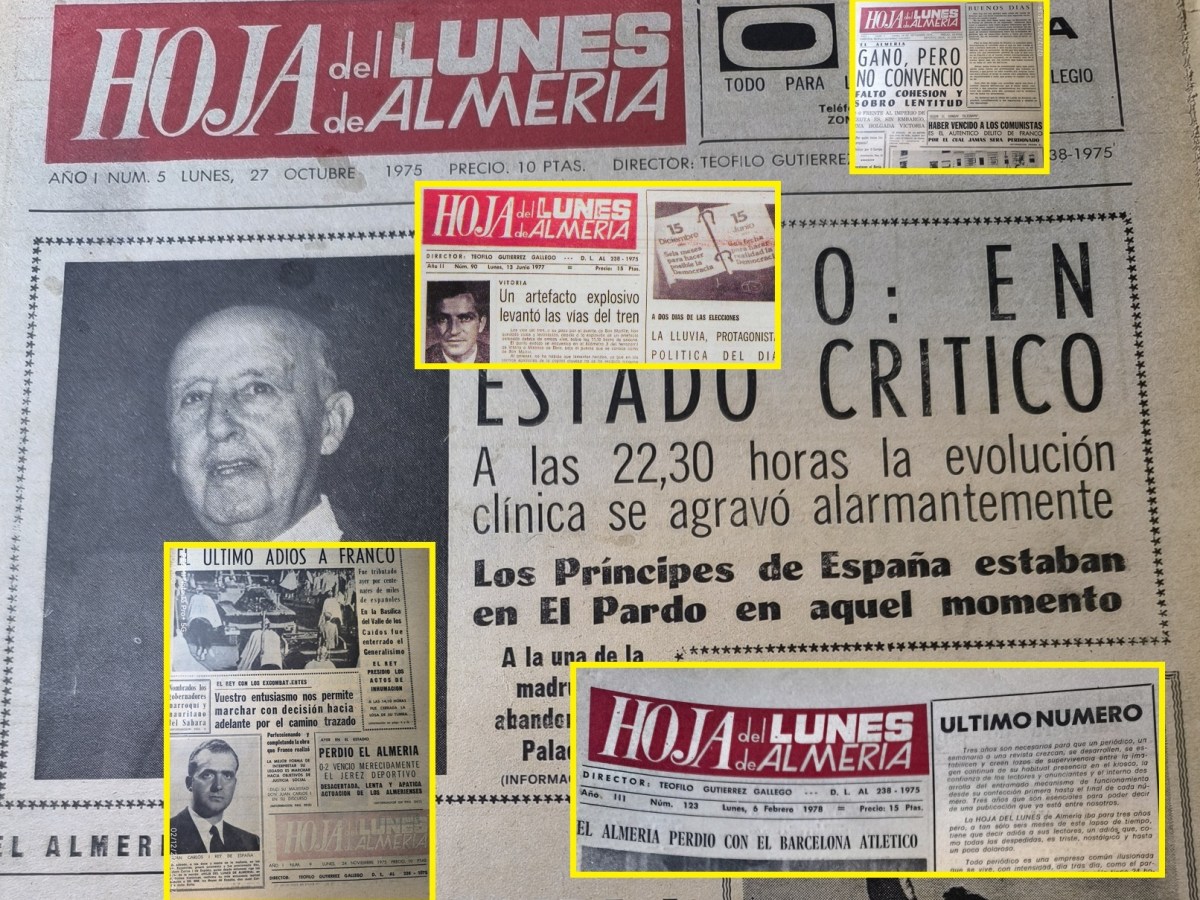 La ‘Hoja del Lunes de Almería’ (1975-1978) se incorpora a la Biblioteca de la&nbsp;Diputación